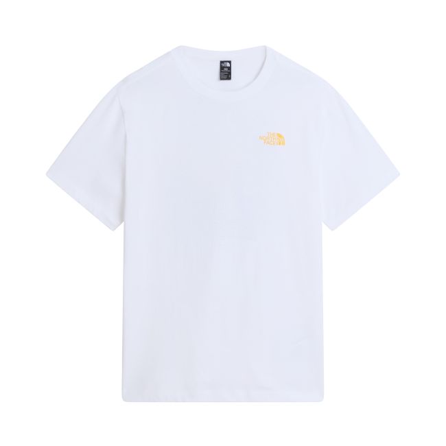Tricou The North Face Pitch A Tent Relaxed pentru bărbați - alb White | bumbac 100%