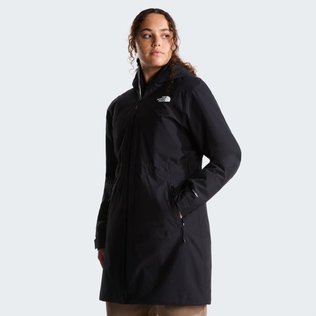 Parka The North Face Hikesteller Insulated pentru damă - negru Black | impermeabilă Dryvent
