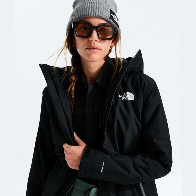 Parka The North Face Hikesteller Insulated pentru damă - negru Black | impermeabilă Dryvent
