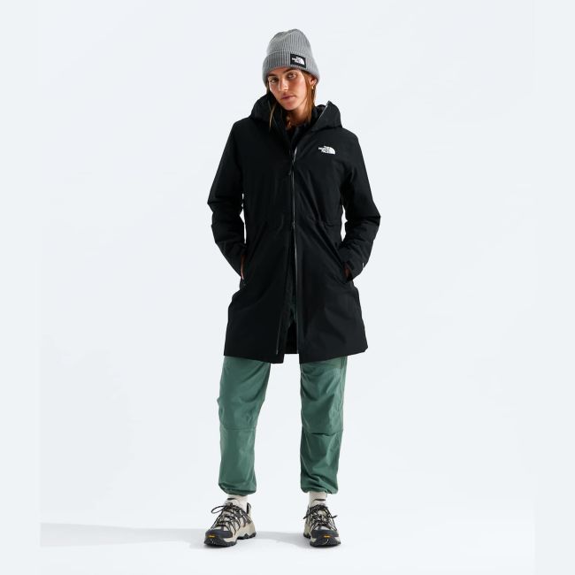 Parka The North Face Hikesteller Insulated pentru damă - negru Black | impermeabilă Dryvent