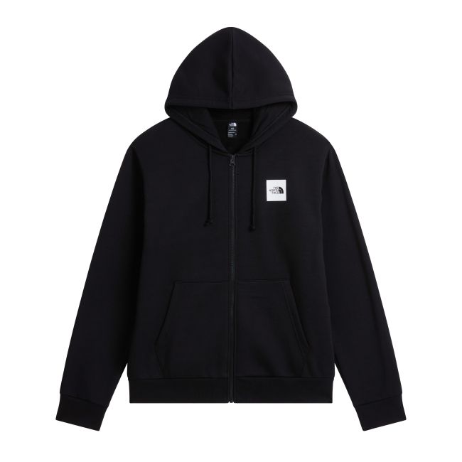 Hanorac The North Face Box Half Dome Regular Full Zip pentru bărbați - negru Black | bumbac și poliester