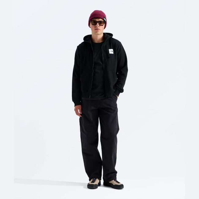Hanorac The North Face Box Half Dome Regular Full Zip pentru bărbați - negru Black | bumbac și poliester