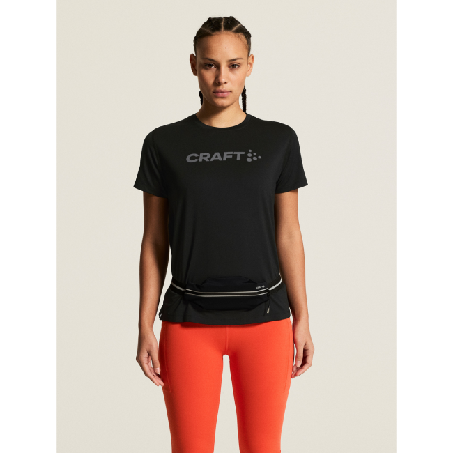 Tricou alergare Craft Essence Logo Tee 2 damă - negru