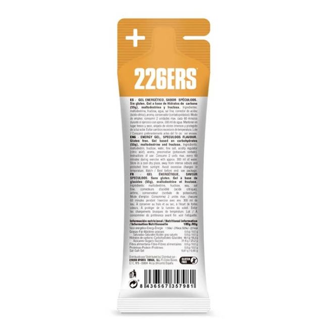 Gel energizant 226ers High Fructose Gel 80g - speculoos - bax 24 buc