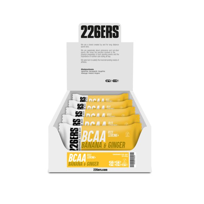 Baton energizant 226ers Endurance Fuel Bar BCAA 60g - banană și ghimbir