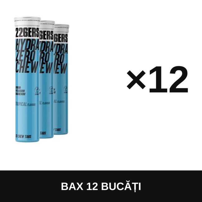 Tablete masticabile cu electroliți 226ers Hydrazero Chew Salts 32,5g - tropical - bax 12 buc