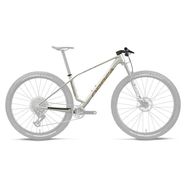 Orbea ALMA CARBON (2027) - cadru MTB XC hardtail - Golden White - Titan Gold (Matt)