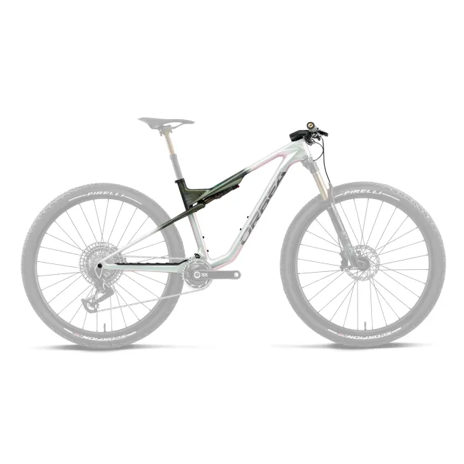 Orbea OIZ OMX+IL SL R+K (2027) - cadru MTB XC full suspension - Iris White - Seaweed Carbon View (Gloss)