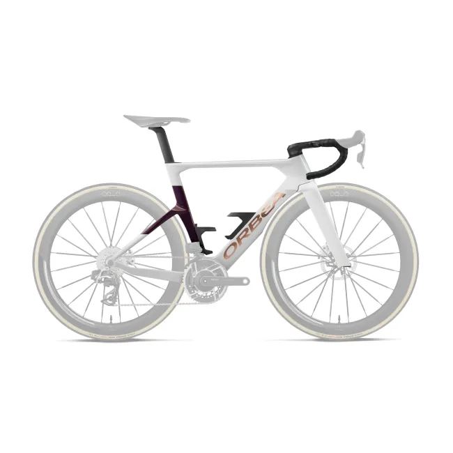 Orbea ORCA AERO OMX (2027) - cadru șosea race aero - Golden Off White - Sunset (Gloss)