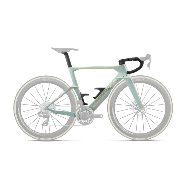 Orbea ORCA AERO OMX (2027) - cadru șosea race aero - Frozen Concrete - Aurora Blaze (Matt)