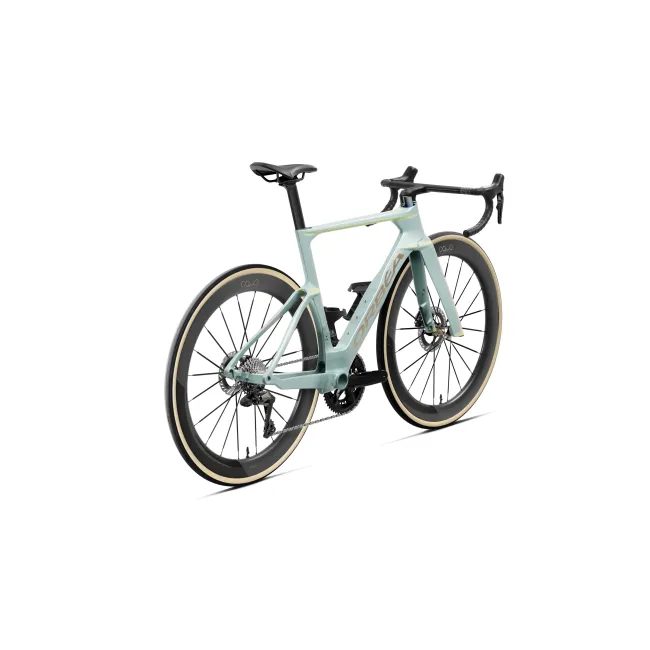 Orbea ORCA AERO OMX (2027) - cadru șosea race aero - Frozen Concrete - Aurora Blaze (Matt)