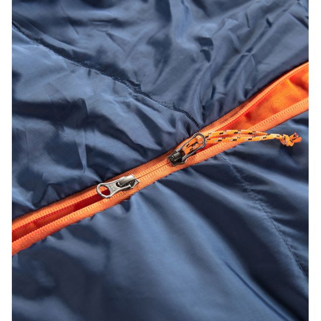 Haglöfs Tarius -5 – Sac de dormit sintetic, mumie, 190 cm - Albastru închis Midnight blue/Tangerine