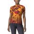 Castelli - tricou ciclism pentru femei, maneca scurta Unlimited Sentiero jersey - albastru bleu portocaliu coral