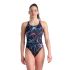 Arena - costum inot femei intreg - W Swimsuit Swim Pro Back Allover - Black I Multi I Freak Rose
