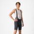 Castelli - pantaloni ciclism scurti cu bretele - Entrata 2 Bibshort - 15-35 gr C - negru