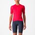 Castelli - tricou ciclism maneca scurta tailored fit - Espresso W Jersey - rosu Hibiscus | gri