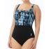 TYR - costum intreg - Tremiti Scoop Neck Controlfit - negru gri