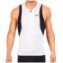 TYR - bluza triatlon fara maneci - Men's Competitor Singlet - alb negru