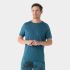 Tricou sport bărbați Smartwool Active Ultralite - Merino + TENCEL™ - albastru Twilight
