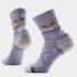 Șosete Merino hiking Smartwool Hike Zig Zag Valley - violet Chalk | Mid Crew | Light Cushion