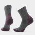 Șosete Merino hiking Smartwool Hike - gri Charcoal | Mid Crew | Targeted Cushion