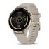 Garmin - Venu 3s smartwatch cu GPS și AMOLED - ramă din oţel inoxidabil Soft Gold cu carcasă French Gray şi curea din silicon