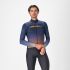 Tricou cu maneca lunga Castelli Apice Thermal Albastru Belgian/Portocaliu