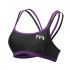 Bustieră triatlon TYR Competitor Thin Strap damă - negru cu mov