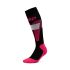 Șosete compresie schi femei CEP Ski Merino 3.0 - negru/roz | compresie schi