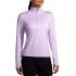 Brooks Dash 1/2 Zip 2.0 W – Bluză de alergare cu fermoar scurt - Mov