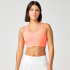 Brooks Dash Padded Bra W – Bustieră sport cu susținere medie, cu cupe - Portocaliu
