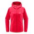Haglöfs Natrix Softshell Hood W – Geacă softshell cu glugă - Roșu