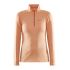 Craft Core Gain Midlayer W – Bluză strat intermediar cu fermoar scurt - Bej