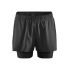 Craft ADV Essence 2-IN-1 Stretch Shorts – Pantaloni scurți de antrenament 2 în 1 - Negru