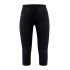 Craft Core Dry Active Comfort Knickers W – Pantaloni 3/4 strat de bază - Negru (999000)