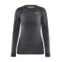 Craft Core Wool Merino LS Tee W – Bluză strat de bază cu lână merinos - Negru