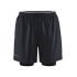 Craft ADV Essence Perforated 2-IN-1 Stretch Shorts – Pantaloni scurți 2 în 1 perforați - Gri
