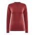 Craft ADV Warm Intensity LS W – Bluză strat de bază caldă - Roșu (421447)