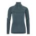 Craft ADV Wool Merino HZ W – Bluză strat de bază cu merinos și fermoar scurt - Negru