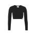Craft Collective Rib Cropped LS Top W – Top scurt reiat cu mânecă lungă - Maro