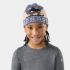 Căciulă Merino copii Smartwool Reversible Art Beanie - Nightfall Blue