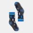 Șosete Merino hiking Smartwool Hike Critter Cache - bleumarin Deep Navy | Crew | Light Cushion