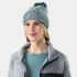 Căciulă Merino Smartwool Summit Knit Pom Beanie - turcoaz Dusty Teal