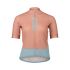 Tricou ciclism șosea POC Essential Road Logo Jersey W - Himalayan Salt/Garnet Red