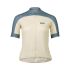 Tricou ciclism șosea POC Essential Road Logo Jersey W - Himalayan Salt/Garnet Red