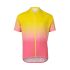Tricou ciclism copii POC XC Jersey - Gradient Aventurine Yellow / Actnium Pink