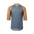 Tricou ciclism MTB POC MTB Pure 3/4 Jersey - Ammolite Coral/Hydrogen White