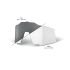 Lentilă de schimb 100% Speedcraft - Low Light Yellow Silver Mirror