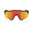 Ochelari ciclism 100% Speedcraft - Polished Black / HiPER Polarized Lavender Mirror