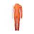 Costum concurs schi copii POC Skin GS - Zink Orange/Hydrogen White